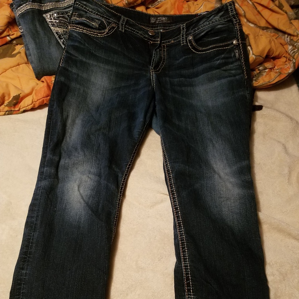 Silver jeans